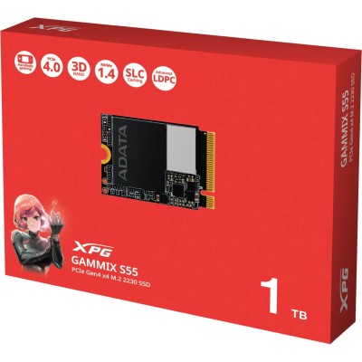 ADATA XPG Gammix S55 SSD NVMe 1.4 de 1TB a 5000MB/s PCIe 4.0