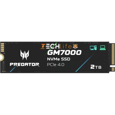 Acer Predator GM7000 con Disipador SSD NVMe 2TB a 7400MB/s PCIe