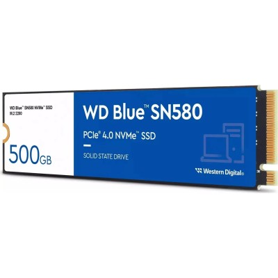 WD SSD Blue SN580 500GB NVMe a 4000MB/s PCIe 4.0 M.2 2280