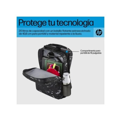 Mochila HP Campus XL 7J592AA para Portátiles hasta 16' Negra y