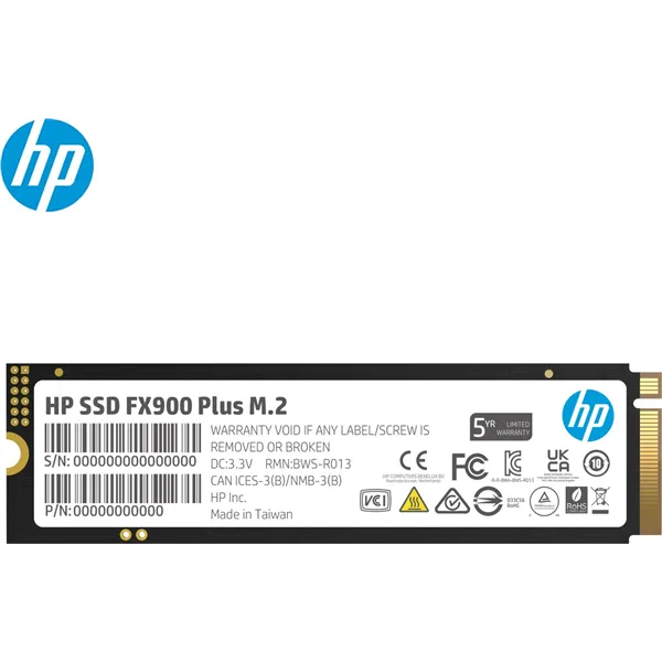 HP FX900 Plus SSD NVMe 4TB a 7400MB/s PCIe 4.0 M.2 2280