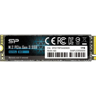 Silicon Power A60 NVMe SSD 1TB PCIe 3.0 2200MB/sM.2 2280