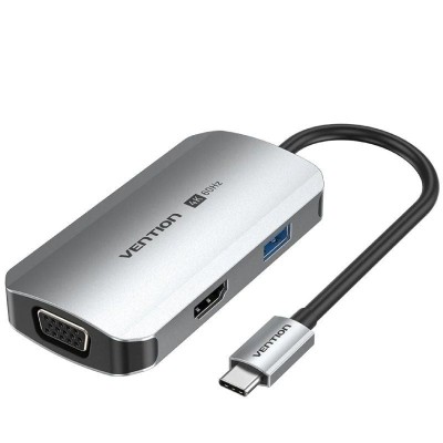 Docking USB Tipo-C Vention TQAHB/ 1xHDMI/ 1xUSB/ 1xVGA/ 1xUSB