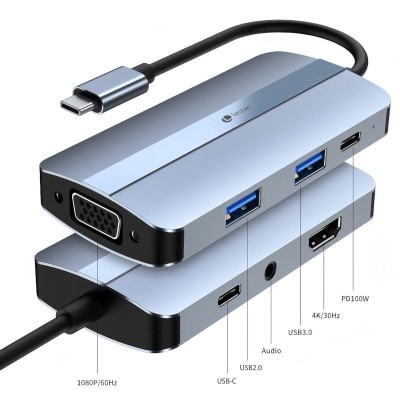 Docking USB Tipo-C Leotec LEDS04/ 2xUSB/ 1xUSB Tipo-C/ 1xUSB