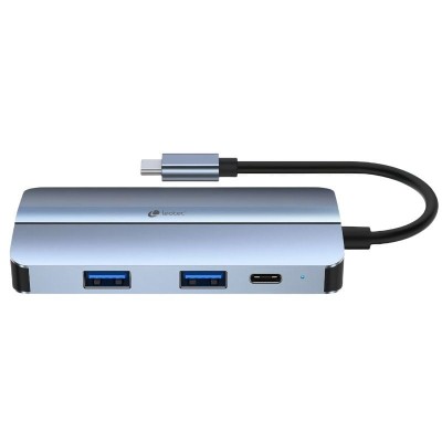 Docking USB Tipo-C Leotec LEDS04/ 2xUSB/ 1xUSB Tipo-C/ 1xUSB