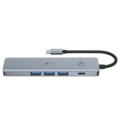 Docking USB Tipo-C Leotec LEDS05/ 3xUSB/ 1xUSB Tipo-C PD/