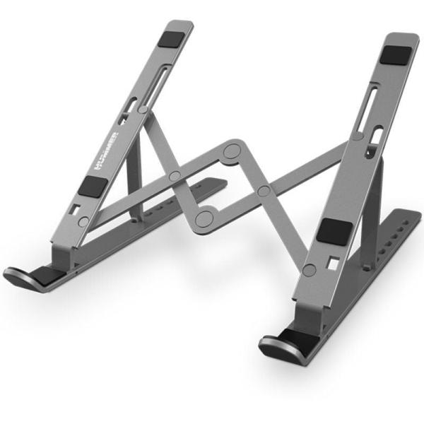 Soporte Nox Axys Stand para Portátiles/ Tablets hasta 17'/ Plata