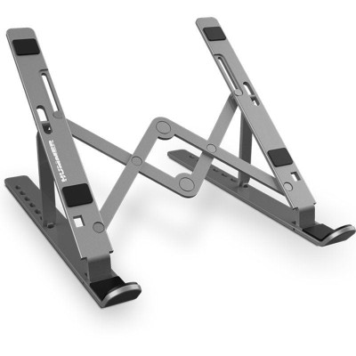 Soporte Nox Axys Stand para Portátiles/ Tablets hasta 17'/ Plata