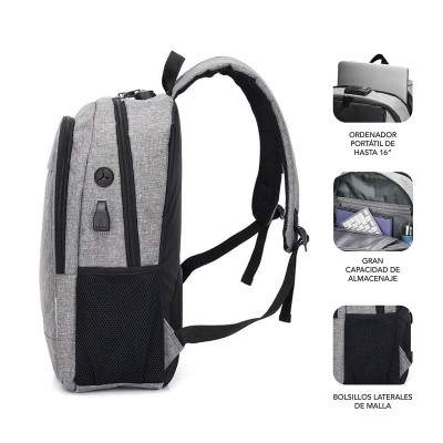 Mochila Subblim Urban Lock para Portátiles hasta 16'/ Puerto