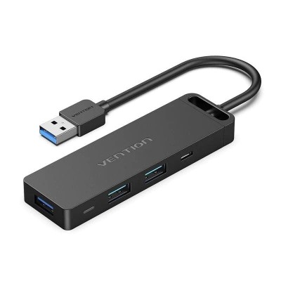 Docking USB 3.0 Vention CHVBB/ 3xUSB/ 1xMicroUSB PD/ 1xLector