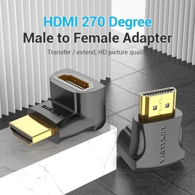 Adaptador HDMI 4K 270º Vention AINB0/ HDMI Macho - HDMI Hembra/