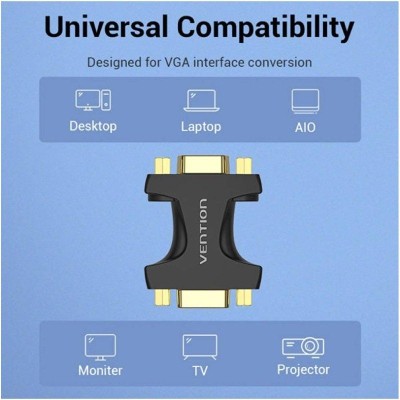 Adaptador Vention DDGB0/ VGA Hembra - VGA Hembra