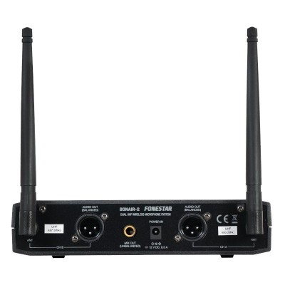 Micrófono Inalámbrico Doble Mano UHF Fonestar SONAIR-2M/