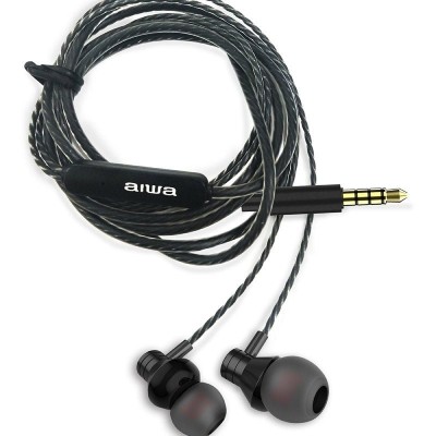 Auriculares Intrauditivos Aiwa ESTM-50BK/ con Micrófono/ Jack