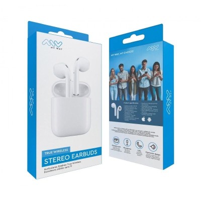 Auriculares Bluetooth Myway Wireless Touch MWHPH0030 con