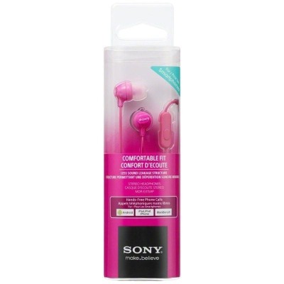 Auriculares Intrauditivos Sony MDR-EX15APPI/ con Micrófono/