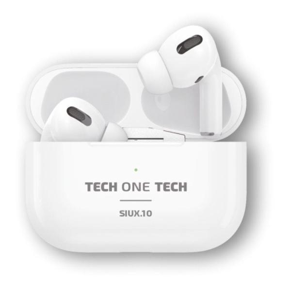 Auriculares Bluetooth Tech One Tech SIUX.10 TEC1410/ con estuche de carga/ Autonomía 5h/ Blancos