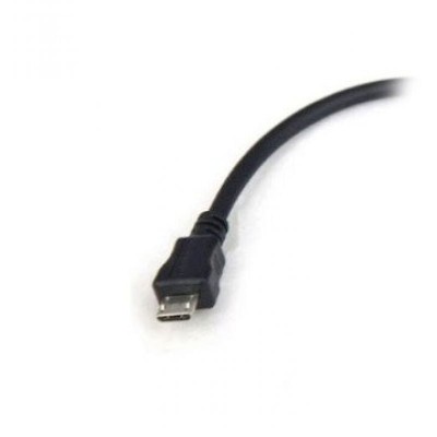 Cable USB 2.0 3GO C122/ MicroUSB Macho - USB Hembra/ 15cm/ Negro