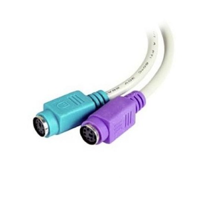 Cable Conversor 3GO C101/ USB Macho - 2x PS2 Macho/ 10cm/ Blanco