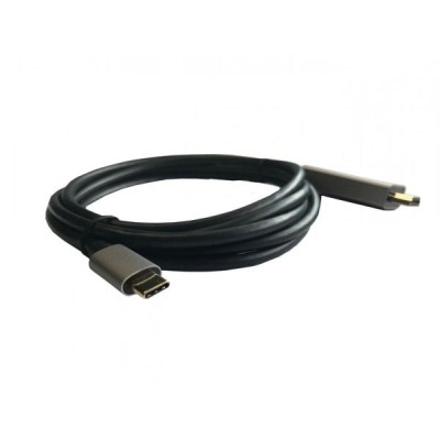 Cable HDMI 3GO C137/ HDMI Macho - USB Tipo-C Macho/ 2m/ Negro