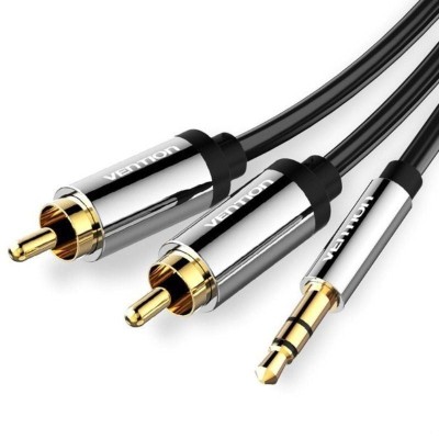 Cable Estéreo Vention BCFBJ/ Jack 3.5 Macho - 2x RCA Macho/ 5m/