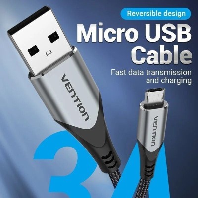 Cable USB 2.0 Vention COCHD/ USB Macho - MicroUSB Macho/