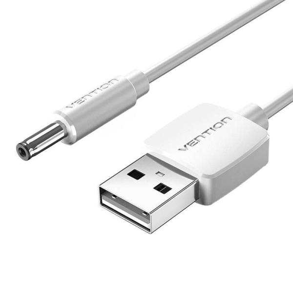 Cable Conversor USB Vention CEXWF/ USB Macho - DC 3.5mm Macho/ 1m/ Blanco