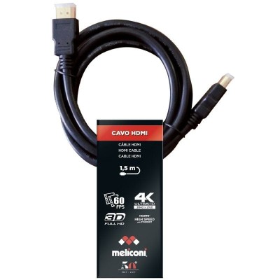 Cable HDMI 4K Meliconi 497002/ HDMI Macho - HDMI Macho/ 1.5m/