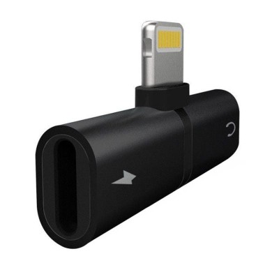 Splitter Carga y Música Myway Lightning Macho - USB Macho/ Negro