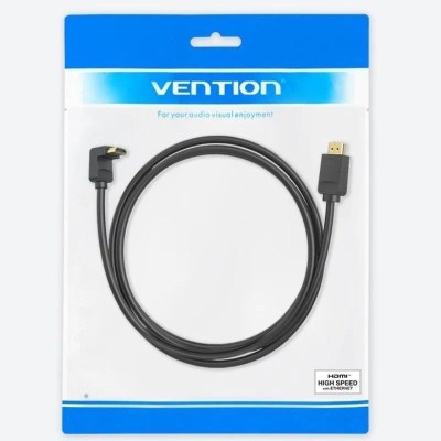 Cable HDMI 2.0 4K Acodado Vention AAQBF/ HDMI Macho - HDMI