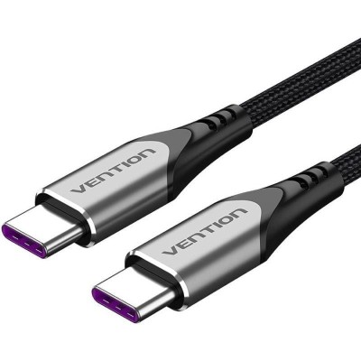 Cable USB 2.0 Tipo-C 5A 100W Vention TAEHH/ USB Tipo-C Macho -