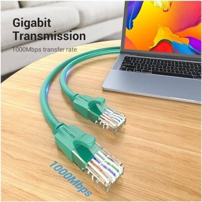 Cable de Red RJ45 UTP Vention IBEGH Cat.6/ 2m/ Verde