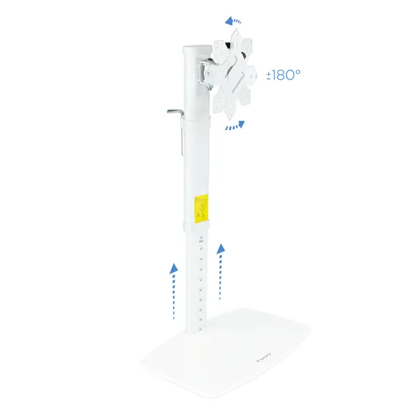 Soporte de Mesa Giratorio/ Inclinable TooQ DB1127TN-W para TV y Portátil de 17-27'