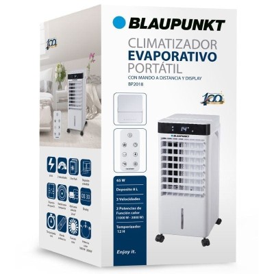 Climatizador Evaporativo Blaupunkt BP2018/ 65W/ Deposito 8L/