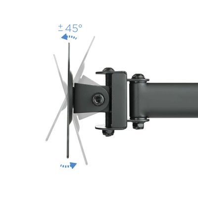 Soporte para 3 Monitores TooQ DB1327TN-B/ hasta 8kg