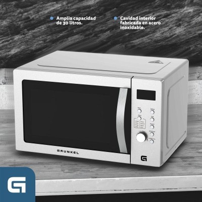 Microondas Grunkel MWGC-30SS/ 1000W/ Capacidad 30L/ Función