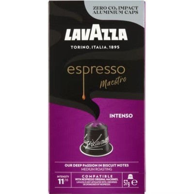 Cápsula Lavazza Espresso Maestro Intenso para cafeteras