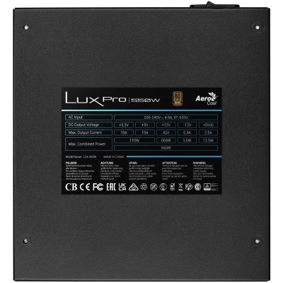 Fuente de Alimentación Aerocool LUXPRO550/ 550W/ Ventilador