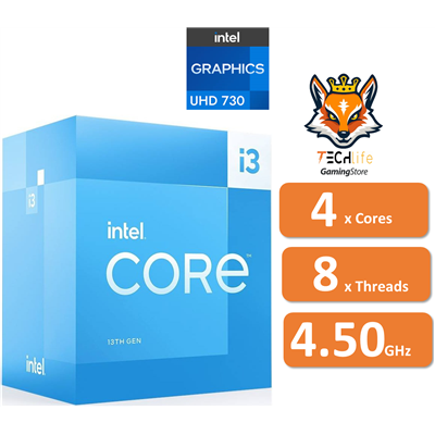 Intel Core i3-13100 3.4/4.5 GHz con Intel UHD 730