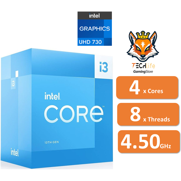 Intel Core i3-13100 3.4/4.5 GHz con Intel UHD 730