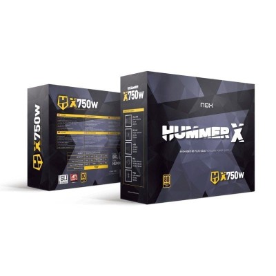 Fuente de Alimentación Nox Hummer X/ 750W/ Ventilador 12cm/ 80