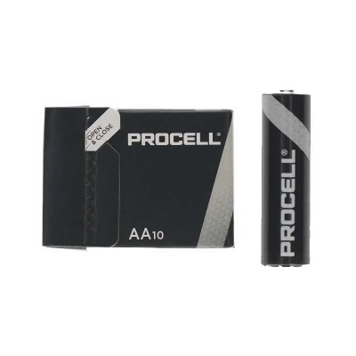 Pack de 10 Pilas AA LR6 Duracell PROCELL ID1500IPX10/ 1.5V/