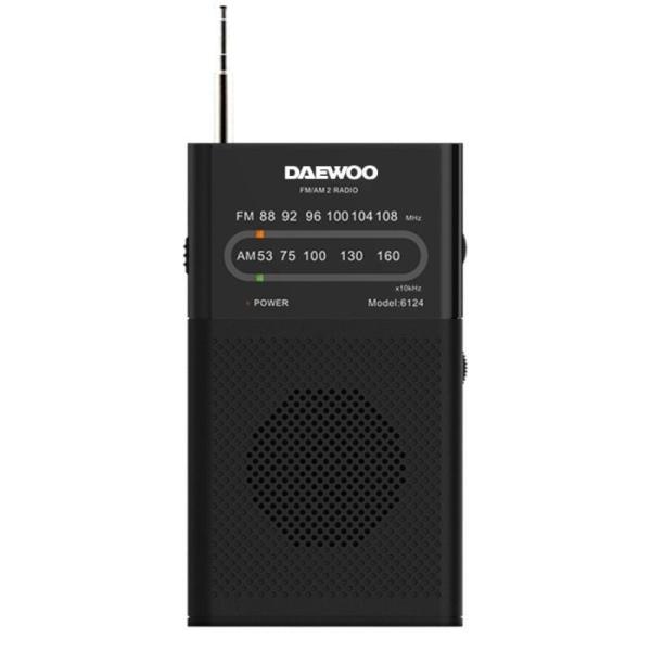 Radio Portátil Daewoo DW1027/ Negra