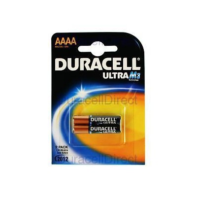 Pack de 2 Pilas AAAA Duracell Ultra MX2500/ 1.5V/ Alcalinas