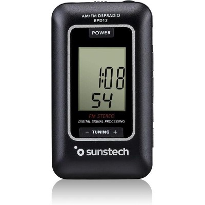 Radio Portátil Sunstech RPD12/ Negro