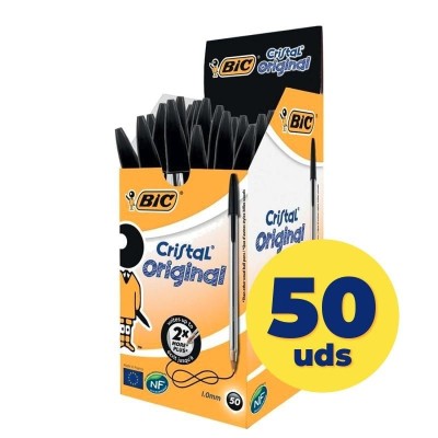 Caja de Bolígrafos de Tinta de Aceite Bic Cristal Original