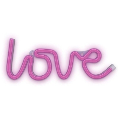 Luz Neon Forever Light Neon LED Love Pink/ Funciona a Pilas y