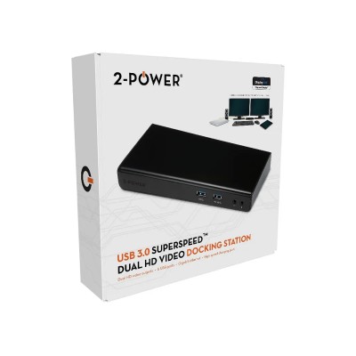 Docking USB 3.0 2-Power DOC0101A/ 1xHDMI/ / 1xDVI/ 6xUSB/