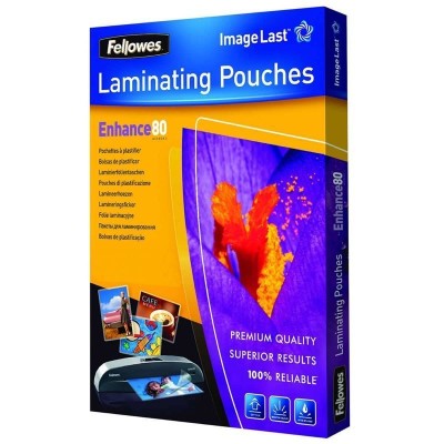 Fundas para Plastificar Fellowes 5306114/ A4/ 80 Micras/ 100