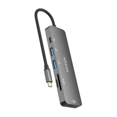 Docking USB Tipo-C Aisens ASUC-6P016-GR/ 1xHDMI/ 2xUSB/